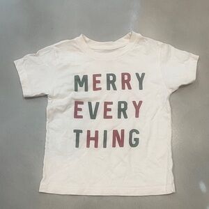 Festive Kids Graphic Tee - Cream